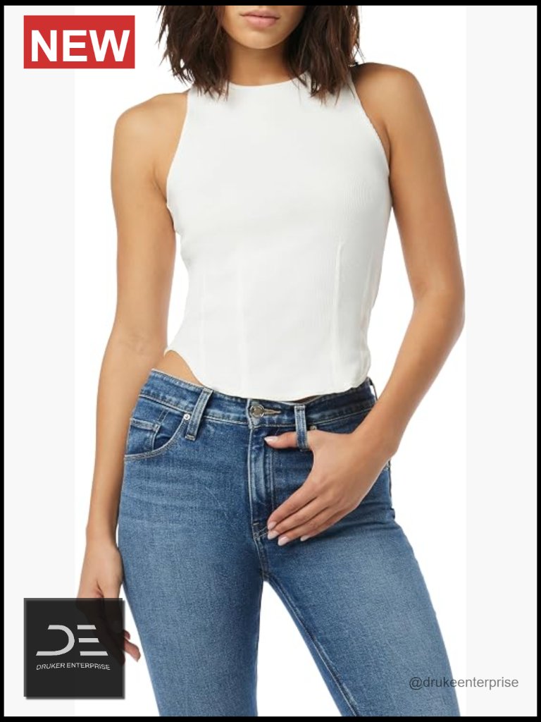 Eco Darted Sleeveless Tank Top - Cotton Blend Stretch